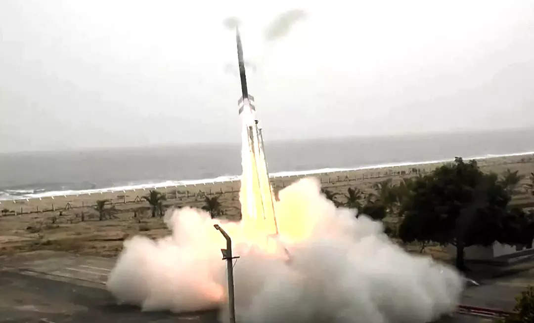 Sriharikota, Nov 18 (ANI): The rocket Vikram-S developed by Skyroot Aerospace ...